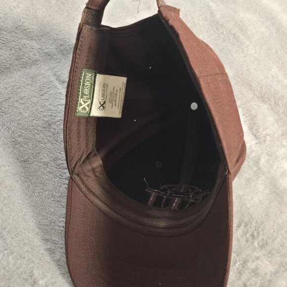 Explosion Caps Brown Adjustable Hat Embroidered TNT Globe Logo Baseball Cap - Picture 3 of 4